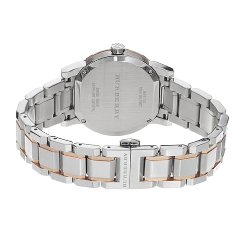 Burberry The City Silver Dial Two Tone Stainless Steel Strap Watch for Women - BU9205