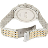 Hugo Boss Companion Silver Dial Two Tone Mesh Bracelet Watch for Men - 1513654