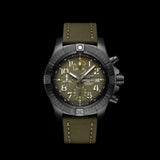 Breitling Avenger Chronograph 45mm Green Dial Green Nylon Strap Watch for Men - V13317101L1X1