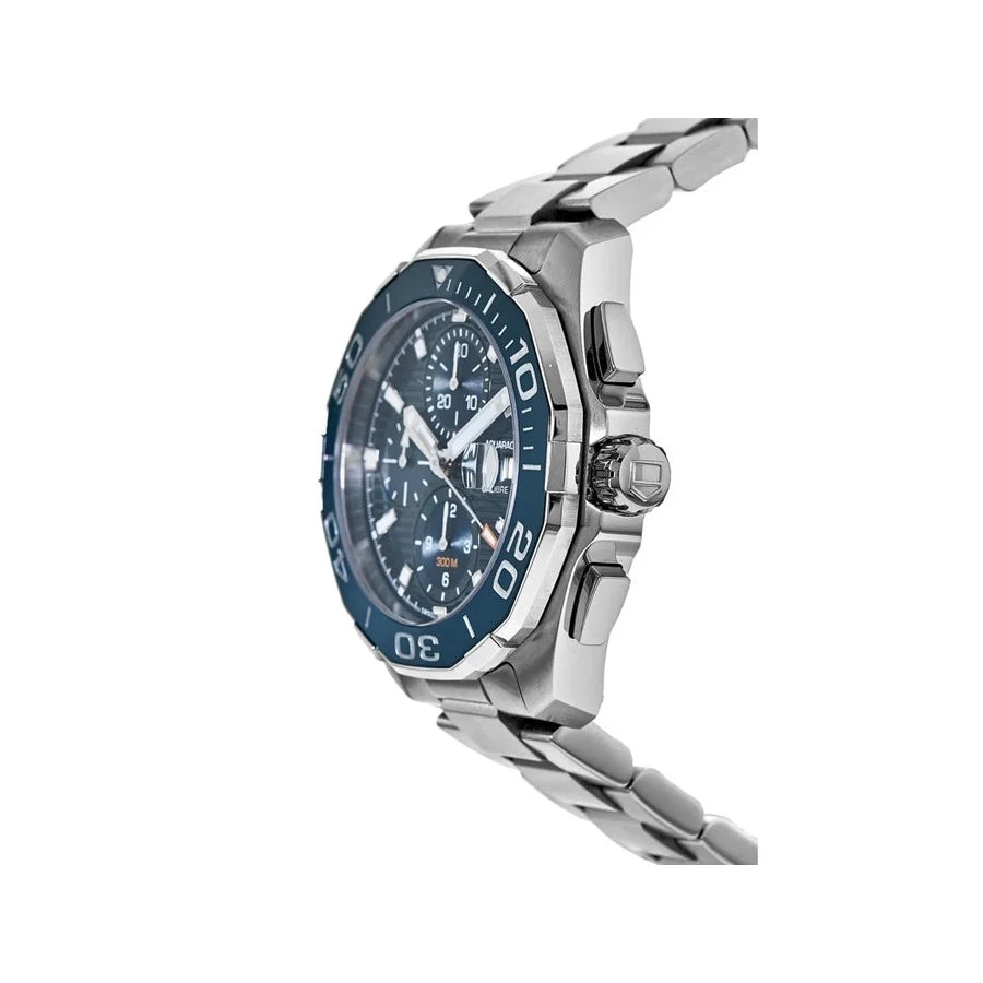 Tag Heuer Aquaracer Calibre 16 43mm Blue Dial Silver Steel Strap