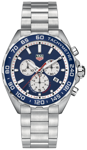 Tag Heuer Formula 1 Blue Dial Silver Steel Strap Watch for Men - CAZ1018BA0842