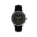 Tag Heuer Formula 1 Aston Martin Black Dial Black Leather Strap Watch for Men - CAZ101P.FC8245