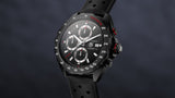 Tag Heuer Formula 1 Automatic Chronograph Black Dial Black Leather Strap Watch for Men - CAZ2011.FT8024