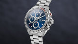 Tag Heuer Formula 1 Automatic Chronograph Blue Dial Silver Strap Watch for Men - CAZ2015.BA0876