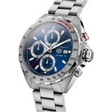 Tag Heuer Formula 1 Automatic Chronograph Blue Dial Silver Strap Watch for Men - CAZ2015.BA0876