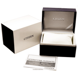 Citizen Eco Drive Chronograph Black Dial Silver Stainless Steel Watch For Men - AT0690-55E