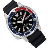 Citizen Promaster Automatic 200M Diver Fugu Limited Edition Black Dial Black Rubber Strap Watch For Men - NY0110