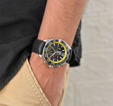 Tag Heuer Formula 1 Chronograph Black Dial Black Rubber Strap Men's Watch - CAZ101AC.FT8024