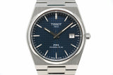 Tissot PRX Powermatic 80 Blue Dial Silver Steel Strap Watch For Men - T137.407.11.041.00