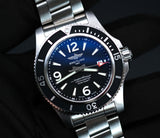 Breitling Superocean Automatic 44mm Black Dial Silver Steel Strap Watch for Men - A17367D71B1A1