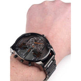 Diesel Mr Daddy 2.0 Chronograph Grey Dial Grey Steel Strap Watch For Men - DZ7315