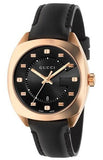 Gucci GG2570 Black Dial Leather Strap Watch For Women - YA142407