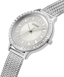 Guess Quartz Silver Dial Willow Stainless Steel Mesh Bracelet Watch For Women - W0836L2