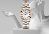 Tissot T Wave Mother of Pearl Dial Two Tone Steel Strap Watch For Women - T112.210.22.113.01