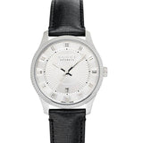 Gucci G Timeless Eryx Silver Dial Black Leather Strap Watch For Men - YA126338