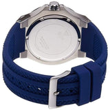 Guess Force White Dial Blue Rubber Strap Watch For Men - W0674G4