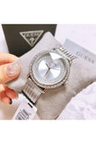 Guess Quartz Silver Dial Willow Stainless Steel Mesh Bracelet Watch For Women - W0836L2