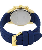 Guess Catalina Blue Gold Tone Blue Silicone Strap Watch For Women - W0562L2