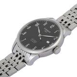 Tissot T Classic Powermatic 80 Black Dial Silver Steel Strap Watch For Men - T41.1.483.52