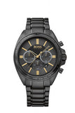 Hugo Boss Driver Black Dial Black Steel Strap Watch for Men - 1513277