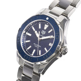 Tag Heuer Aquaracer 35mm  Blue Ceramic Dial Silver Steel Strap Watch for Women - WAY131S.BA0748