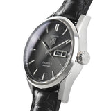 Tag Heuer Carrera Automatic 41mm Black Dial Black Leather Strap Watch for Men - WAR201A.FC6266