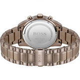 Hugo Boss Skymaster Blue Dial Brown Steel Strap Watch for Men - 1513788