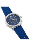 Hugo Boss Professional Chronograph Blue Dial Blue Silicone Strap Watch for Men - 1513526