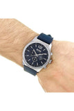 Hugo Boss Professional Chronograph Blue Dial Blue Silicone Strap Watch for Men - 1513526