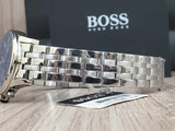 Hugo Boss Jet Blue Dial Silver Steel Strap Watch for Men - 1513384