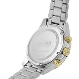 Hugo Boss Admiral Black Dial Two Tone Steel Strap Watch for Men - 1513908