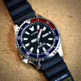 Citizen Promaster Automatic 200M Diver Fugu Limited Edition Black Dial Black Rubber Strap Watch For Men - NY0110