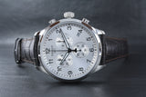 Tissot Chrono XL Silver Dial Brown Leather Strap Watch For Men - T116.617.16.037.00