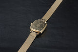 Tissot Lovely Square Silver Dial Gold Mesh Bracelet Watch For Women - T058.109.33.031.00