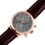 IWC Portofino Chronograph Grey Dial Brown Leather Strap Watch for Men - IW391021