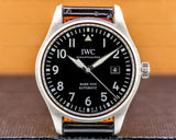 IWC Pilot's Mark XVIII 40mm Black Dial Black Leather Strap Watch for Men - IW327001