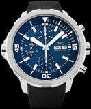 IWC Aquatimer Automatic Chronograph 44mm Blue Dial Black Rubber Strap Watch for Men - IW376805