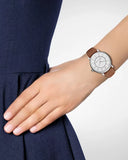 Marc Jacobs Roxy White Dial Brown Leather Strap Watch for Women - MJ1571