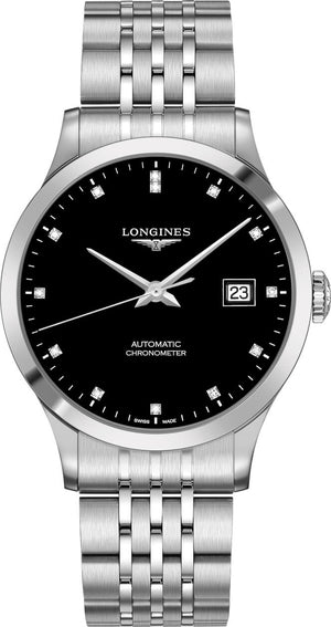 Longines Record Automatic Stainless Steel 40mm Watch for Men - L2.821.4.57.6