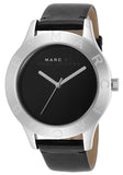 Marc Jacobs Blade Black Dial Black Leather Strap Watch for Women - MBM1205