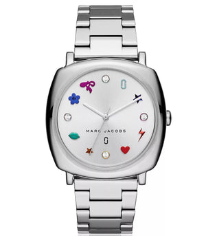 Marc Jacobs Mandy Silver Dial Silver Stainless Steel Strap Watch for Women - MJ3548