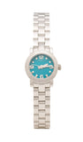 Marc Jacobs Amy Blue Dial Silver Stainless Steel Strap Watch for Women - MBM3274