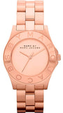 Marc Jacobs Blade Rose Gold Dial Stainless Steel Strap Watch for Women - MBM3127