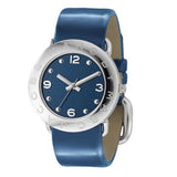 Marc Jacobs Blue Dial Blue Leather Strap Watch for Women - MBM1137