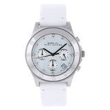 Marc Jacobs Blade White Dial White Leather Strap Watch for Women - MBM1187