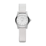 Marc Jacobs Henry Dinky White Dial White Leather Strap Watch for Women - MBM1234