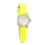 Marc Jacobs Henry White Dial Neon Yellow Rubber Watch for Women - MBM1235