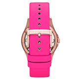 Marc Jacobs Henry Skeleton Pink Dial Pink Leather Strap Watch for Women - MBM1243