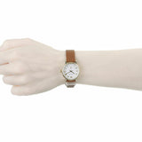 Marc Jacobs Baker Champagne Dial Brown Leather Strap Watch for Women - MBM1317