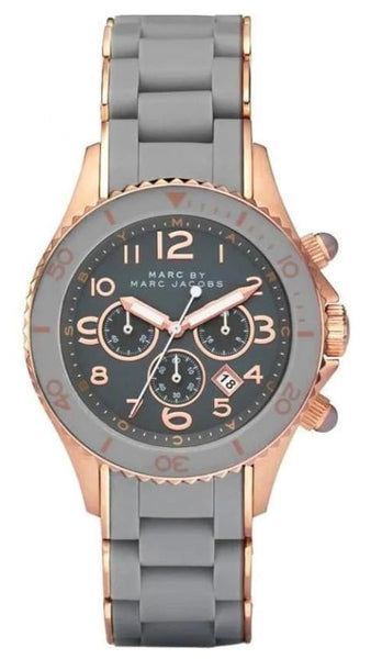 人気の新作 Chronograph Rock Jacobs Marc Grey Strap Silicone Grey Dial その他